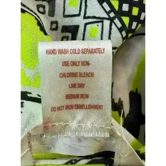 Lucky & Coco Medium Tunic Beach Wear Swim Cover Up Heavily Beaded Embellished - Picture 13 of 13